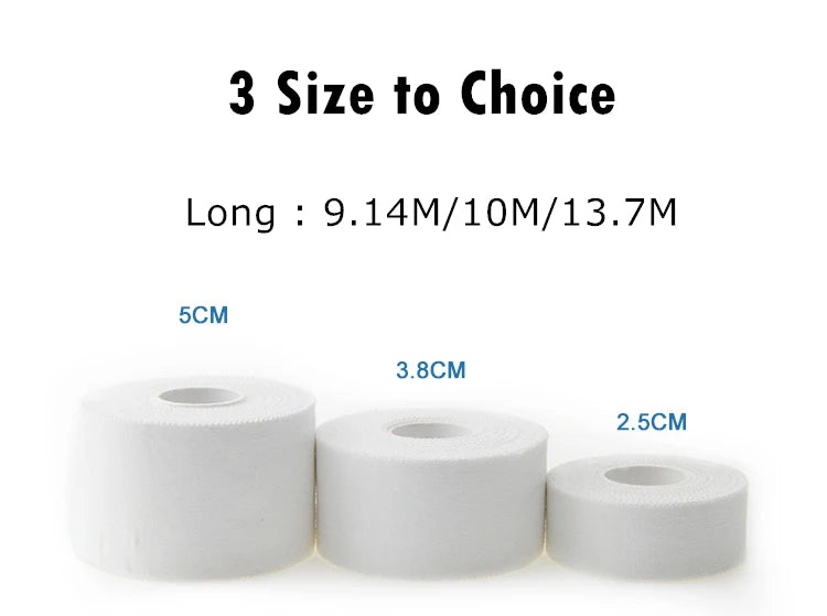 6 Rolls Sports Elastic Bandages Cotton Physio Tape Therapeutic Medical Athletic Tape Muscle Support for Knee Wrist Ankles