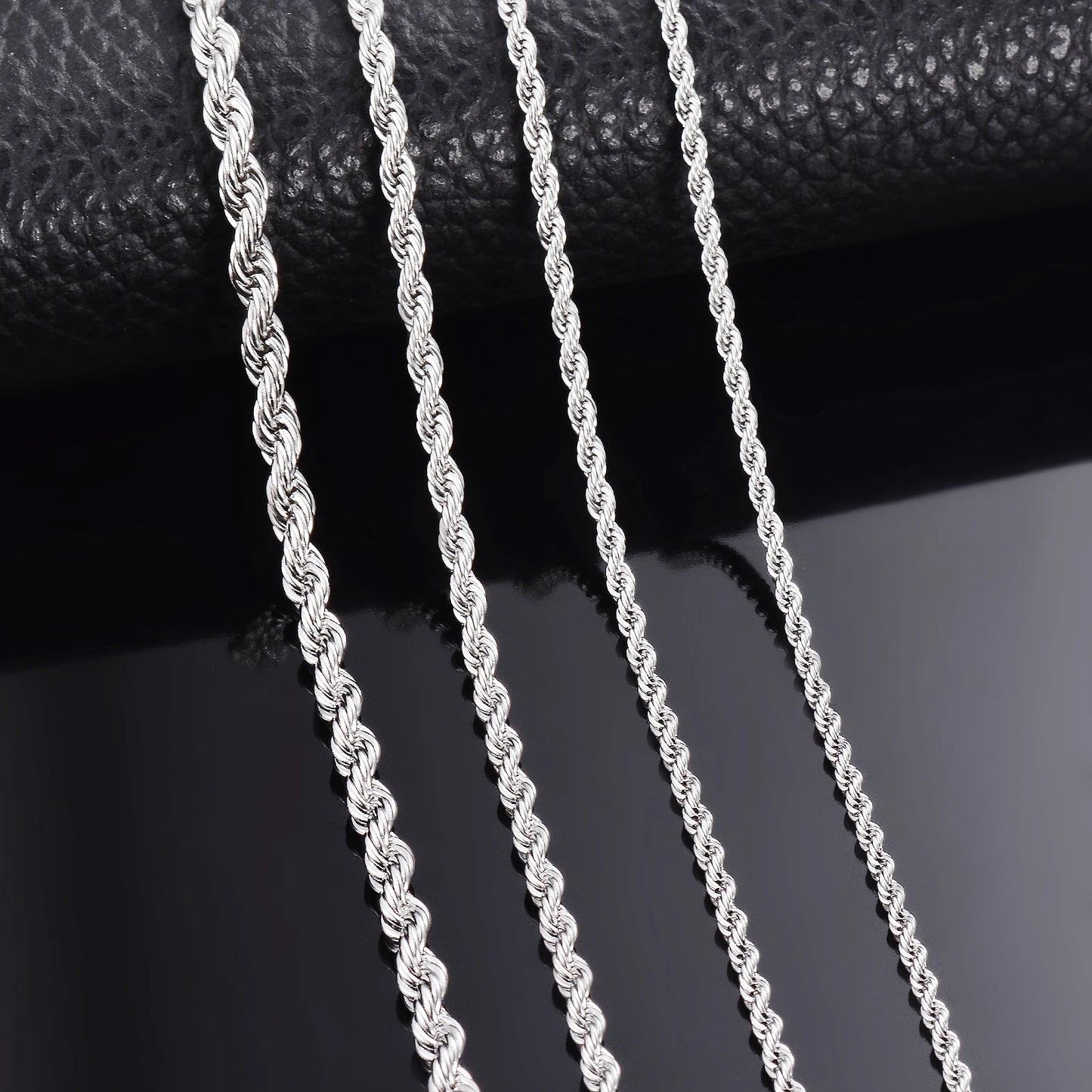 Stainless Steel Rope Chain Necklace/Bracelet for Men & Women (2mm-6mm)