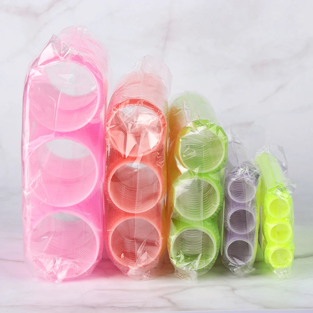 2022 Large Self-Grip Hair Rollers - Multi-Size Salon Curlers in Random Colors