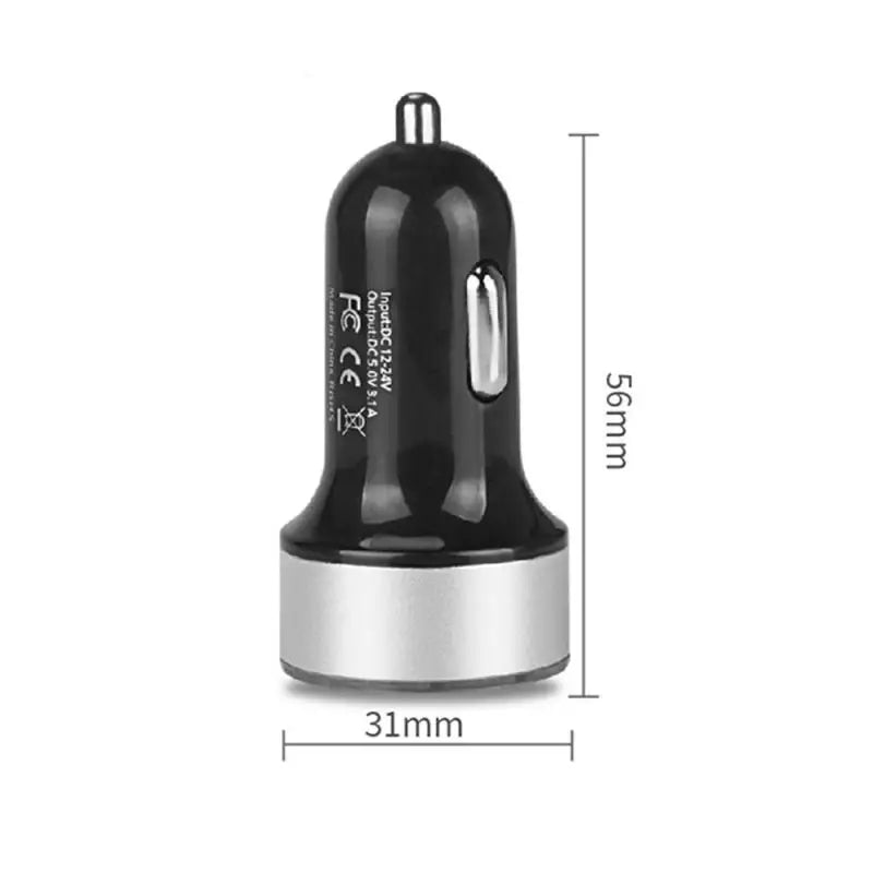 Dual USB Car Charger 3.1A QC3.0 LED Digital Fast Charging Charger Auto Cigarette Lighter Adapter 12V 24V For IPhone Xiaomi