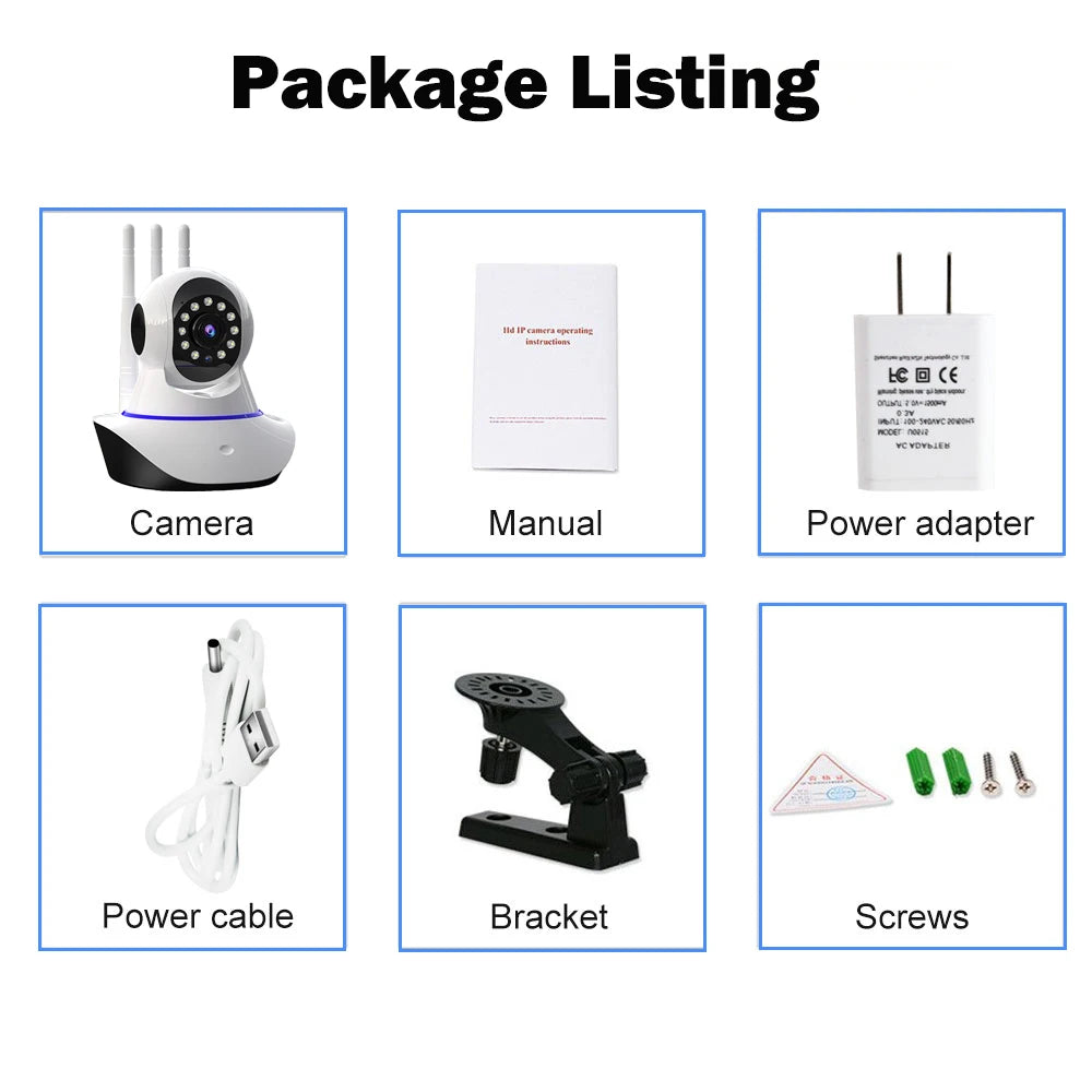 Yoosee 1080P WiFi IP Camera: Smart Home, Two-Way Audio, Pan/Tilt, RJ45 Support