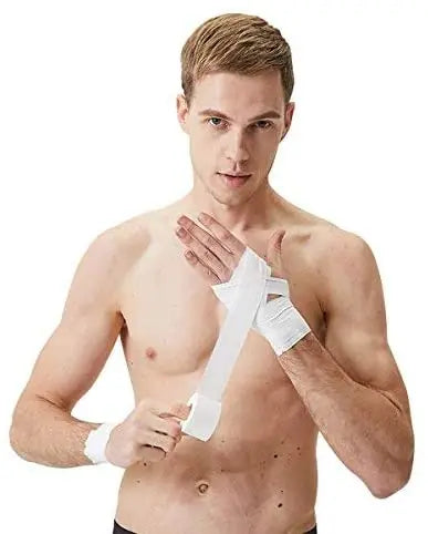 6 Rolls Sports Elastic Bandages Cotton Physio Tape Therapeutic Medical Athletic Tape Muscle Support for Knee Wrist Ankles