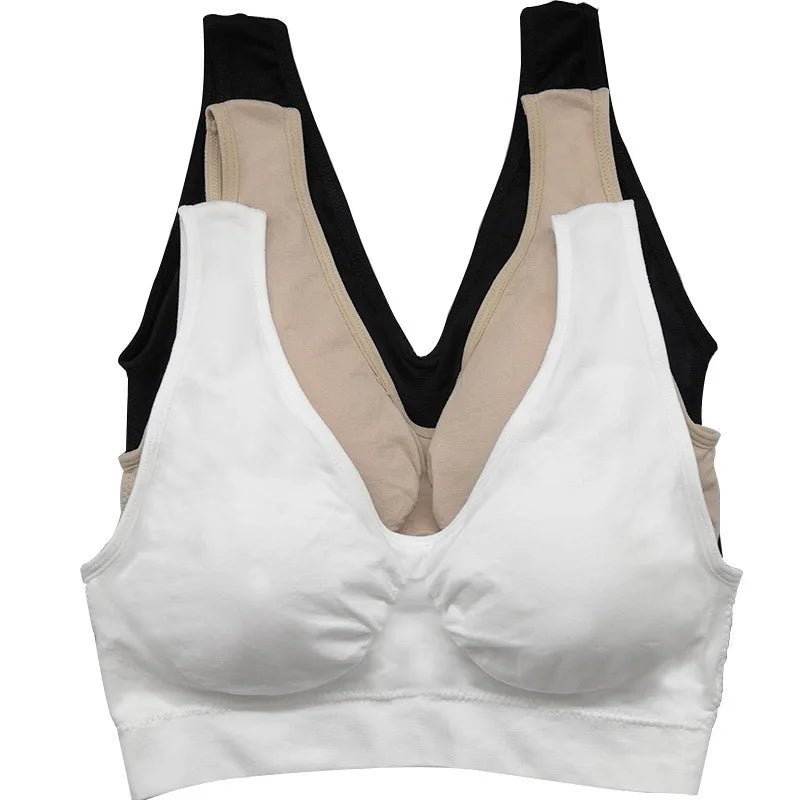Sexy women push up BREAST bra big size backless bras plus size wireless brassiere breathable seamless bra 1pcs wfws01