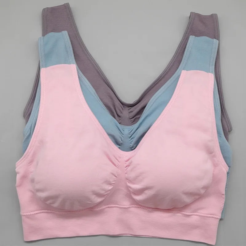 Sexy women push up BREAST bra big size backless bras plus size wireless brassiere breathable seamless bra 1pcs wfws01