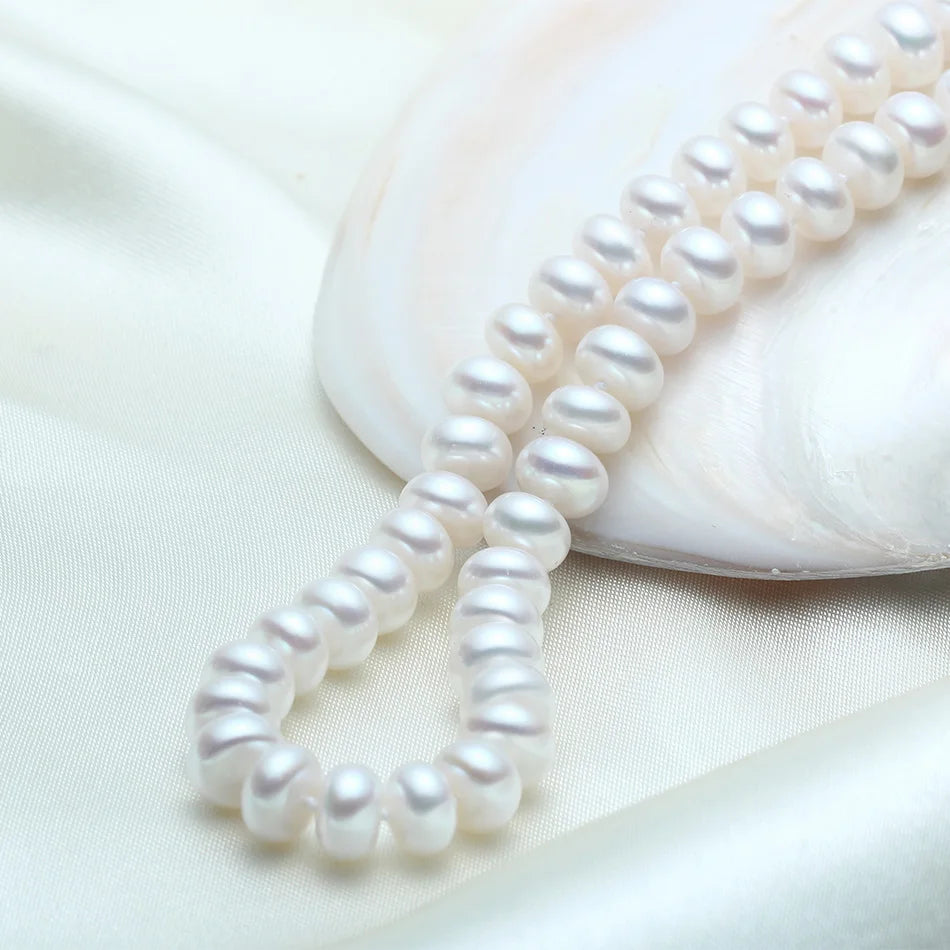 Cauuev Amazing price AAAA high quality natural freshwater pearl necklace for women 3 colors8-9mm pearl jewelry pendants gift