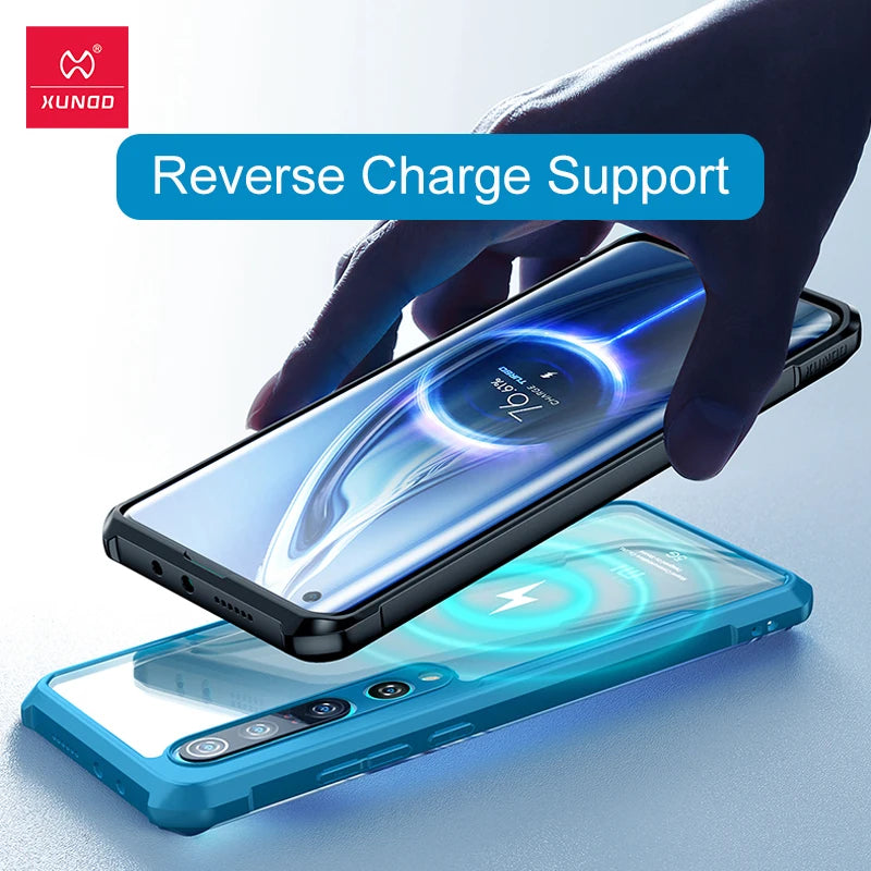 Xundd Case For Xiaomi Mi 10 Ultra Case Shockproof Shell Cover Protective Transparent Airbag Soft Thin Phone Case For Mi 10 Ultra
