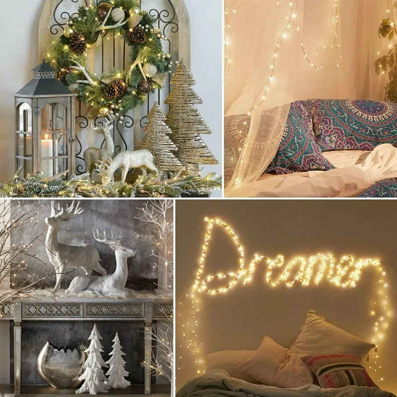 led copper wire fairy lights - usb