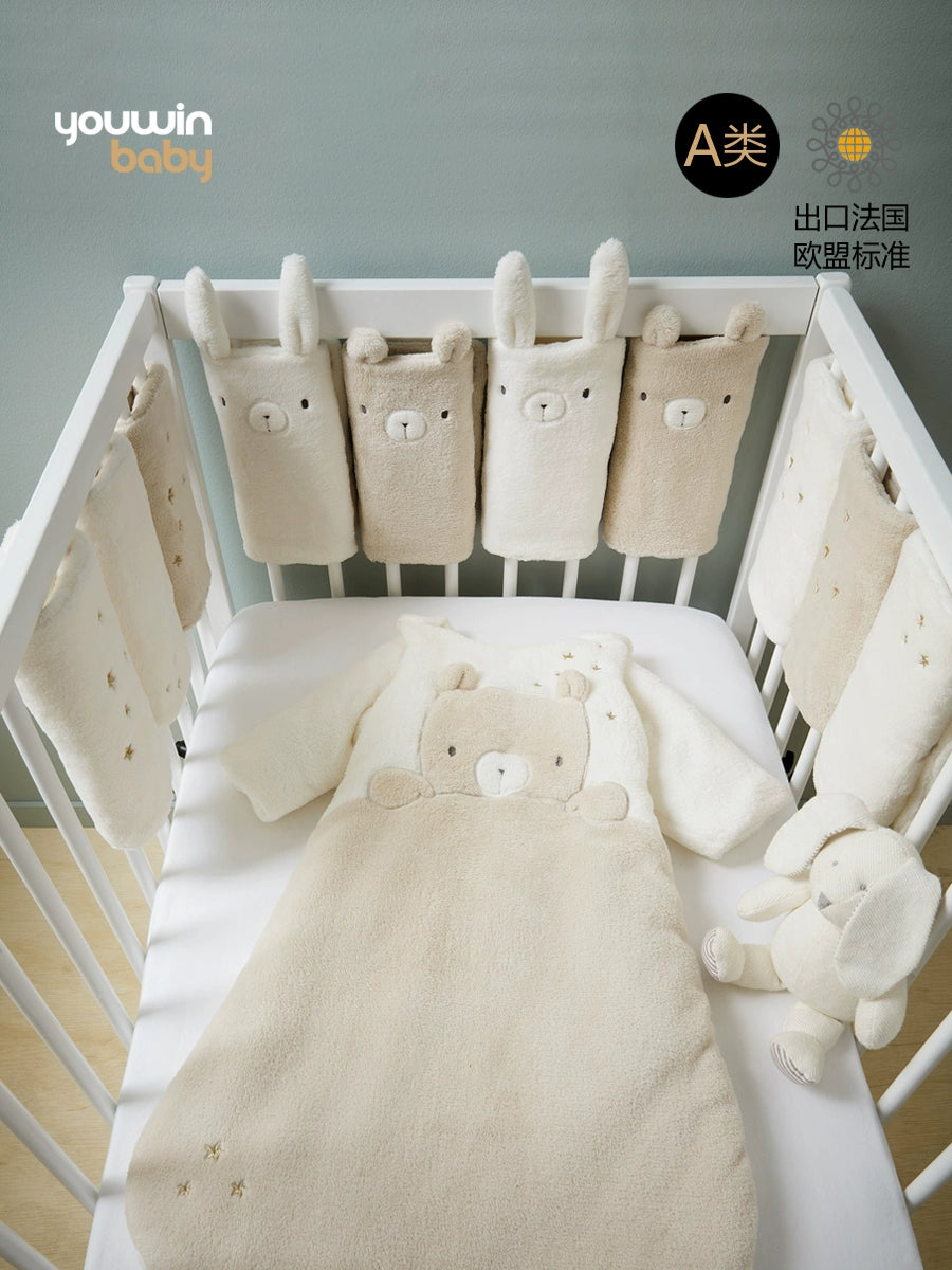 Best Selling Crib Bed Circumference Newborn Anti-Collision Split Fence Patchwork Bed Breathable Baby Crib Fence Soft Bag