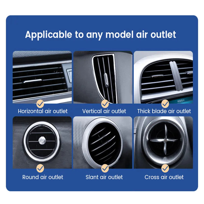 Universal Gravity Car Phone Holder - Air Vent Mount for iPhone & Xiaomi
