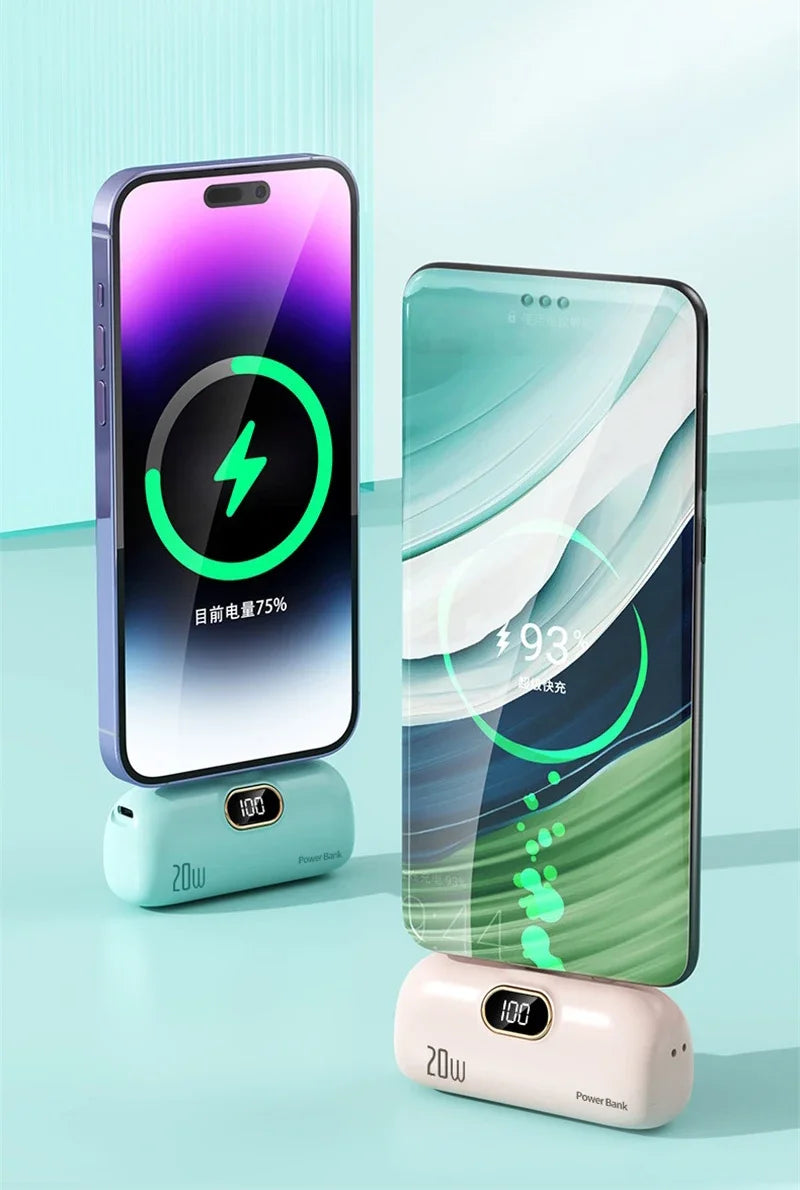 Xiaomi 10000mAh Wireless Power Bank Mini Capsule Fast Charging Mobile Power Supply Emergency External Battery For Type-c iPhone