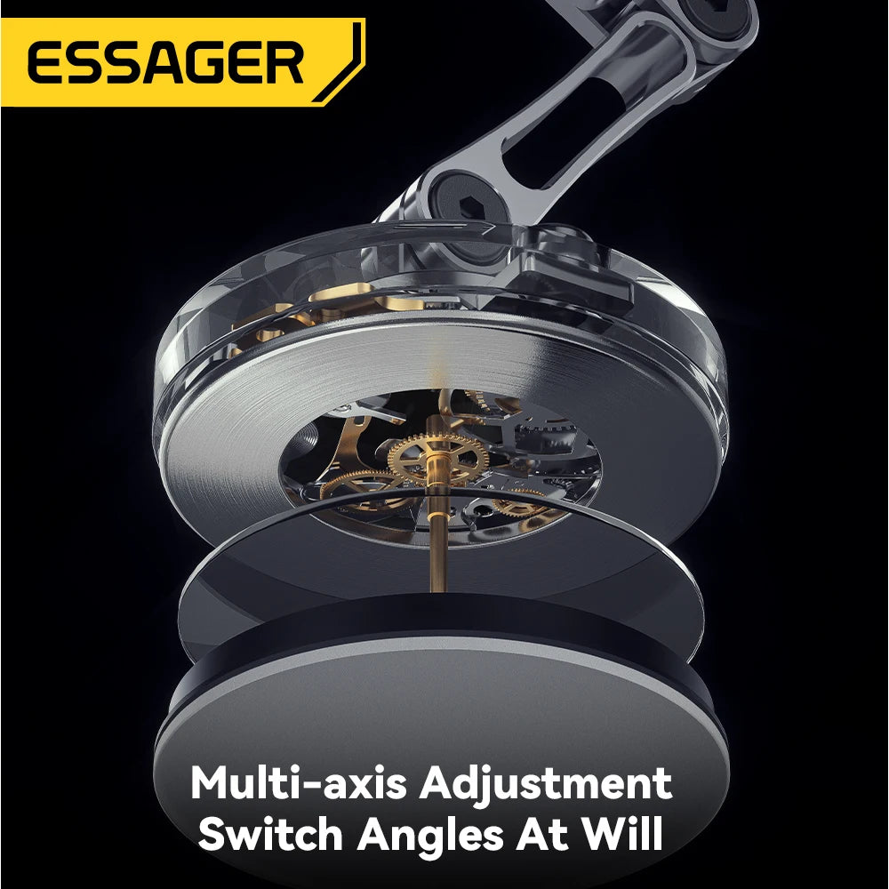 Essager 15W Magnetic Wireless Car Phone Holder Adjustable 360 degrees Car Charger For iPhone15 14 13 Pro Samsung Universal Phone