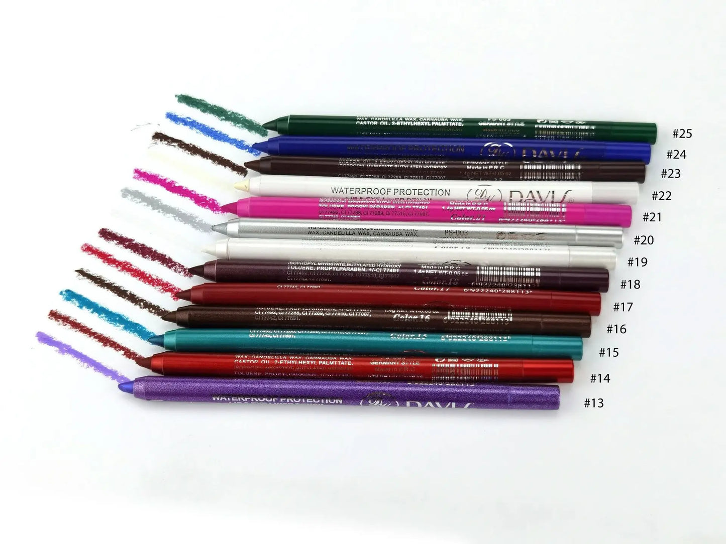 Waterproof Eyeliner Gel Pen - Blue, Purple, White