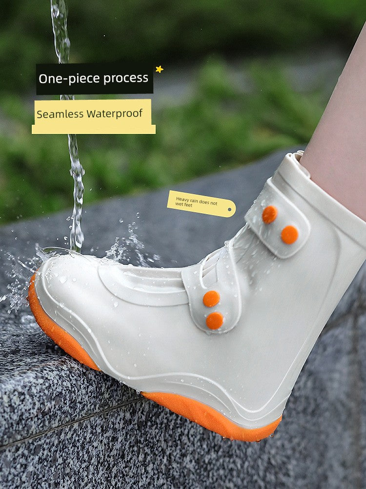 Women's Silicone Non Slip Thickening and Wear-Resistant Children's Rain Boots