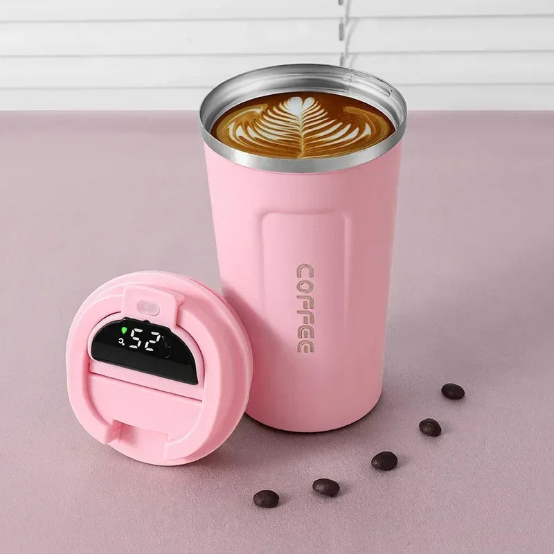 380/510ml Thermos Coffee Mug | Stainless Steel Insulated Tumbler with Temperature Display – tonyfinger store