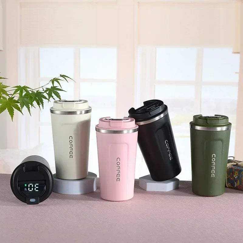 380/510ml Thermos Coffee Mug | Stainless Steel Insulated Tumbler with Temperature Display – tonyfinger store