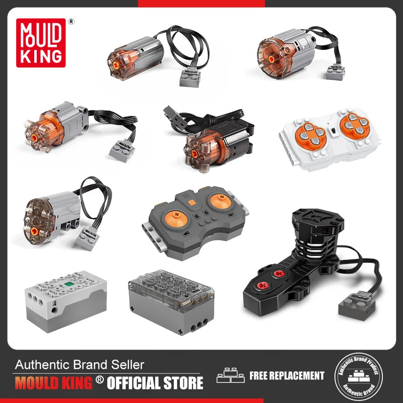 MOULD KING Motor and Battery Box Kit Technical Car 4.0 6.0 Fast Speed Charging Powered Module Building Blocks Bricks