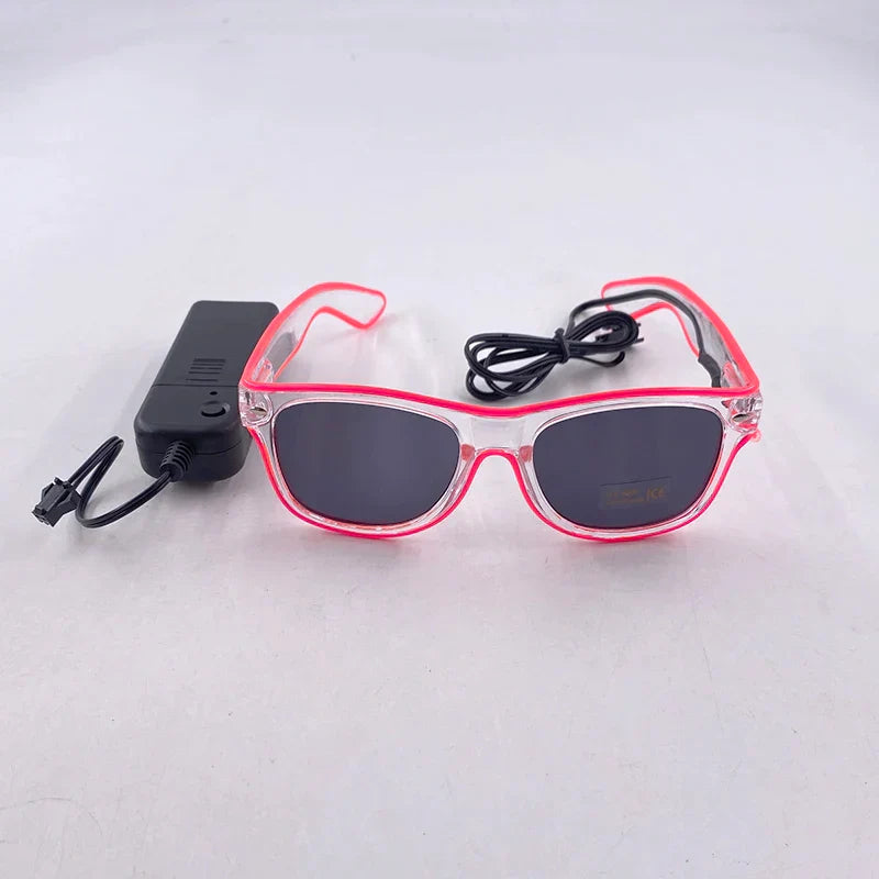 1pc led glow sunglasses - neon party favors