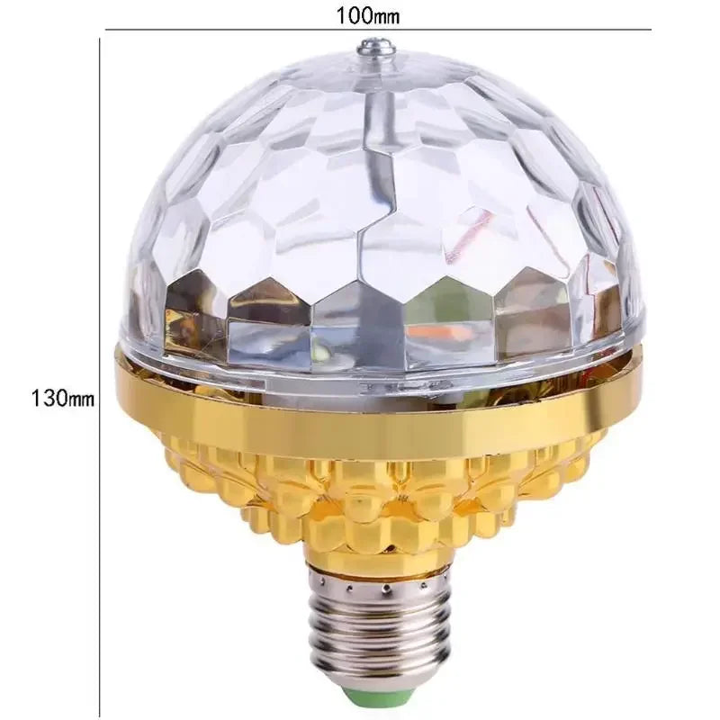 E27 Rotating LED Stage Light - Colorful Magic Ball for DJ & Disco