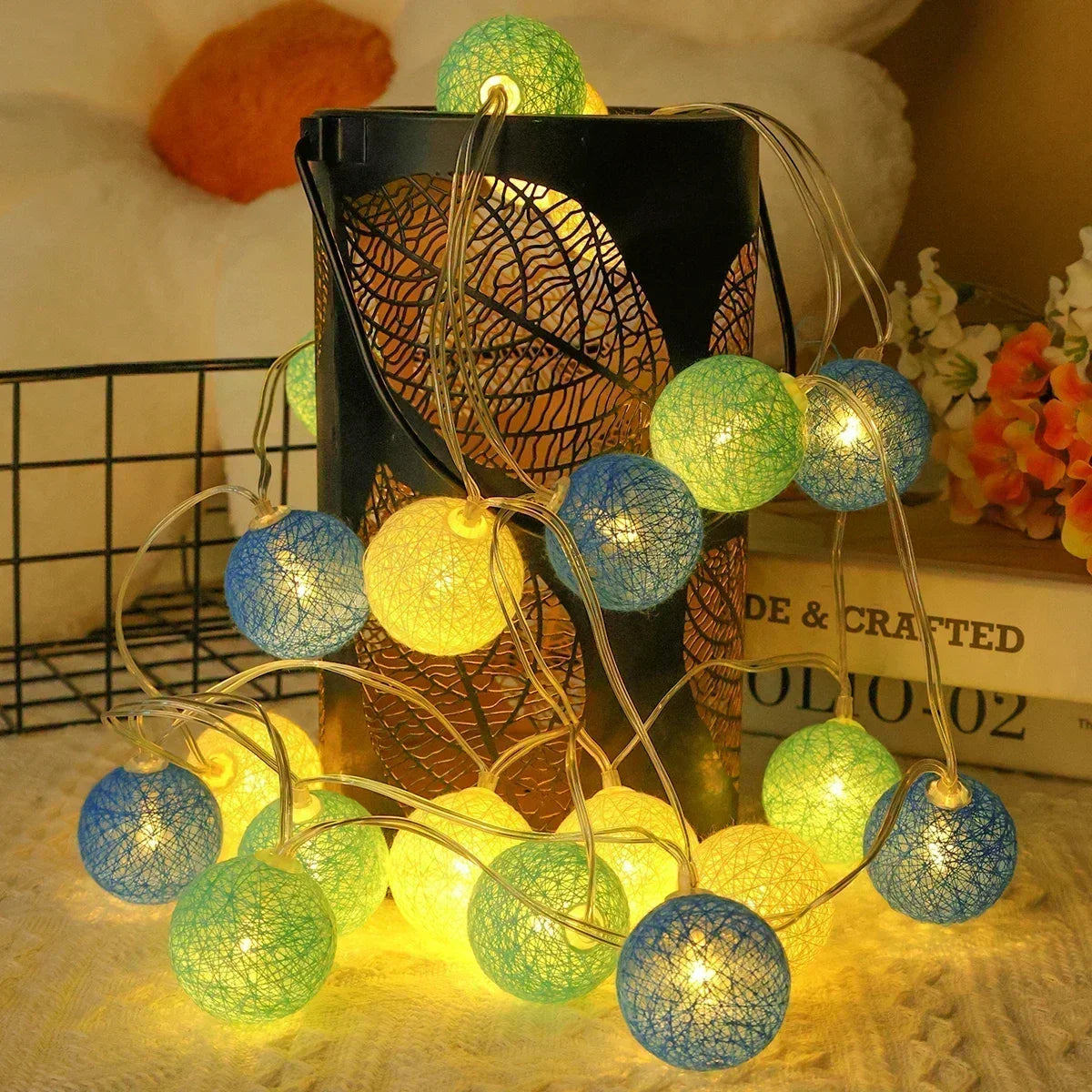 20 LED Rattan Ball