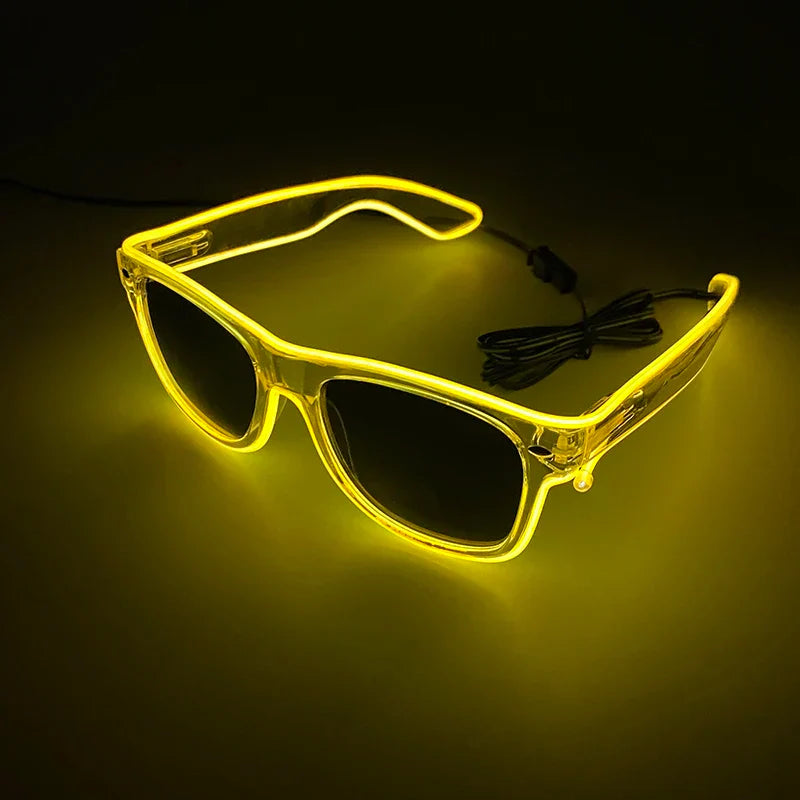 1pc led glow sunglasses - neon party favors