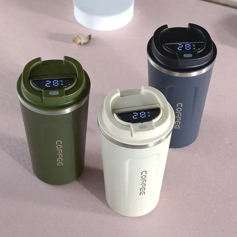 380/510ml Thermos Coffee Mug | Stainless Steel Insulated Tumbler with Temperature Display – tonyfinger store