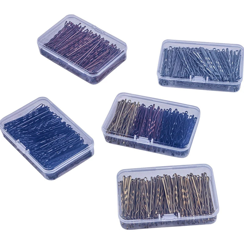50-150 Pcs Wave Bobby Pins for Weddings | Gold & Black Hair Clips