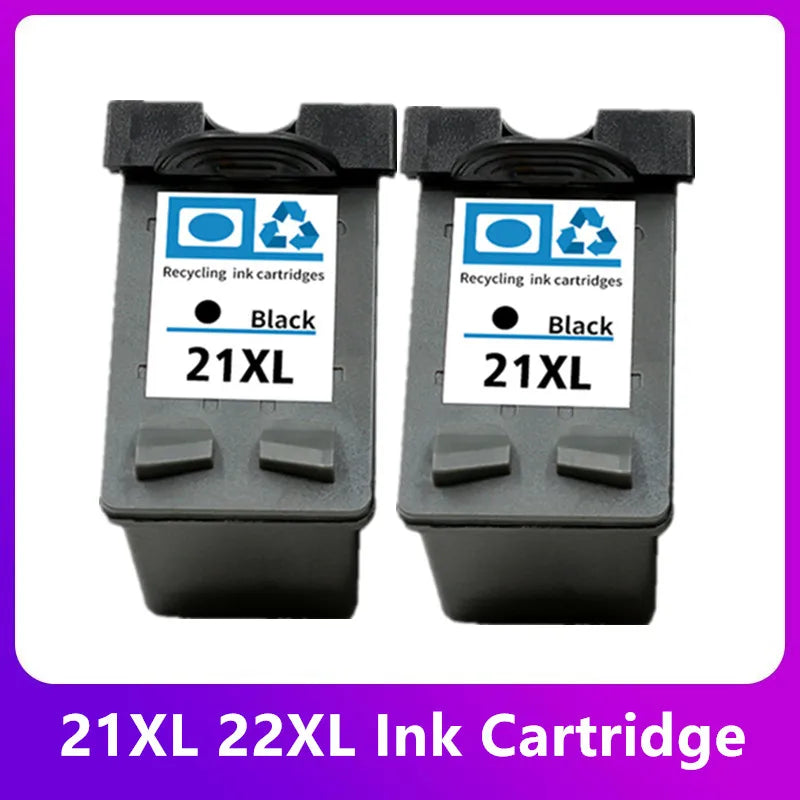 21 22 XL Ink Cartridge Replacement Compatible with HP 21 22 21XL 22XL - Black & Tri-Color | tonyfinger store