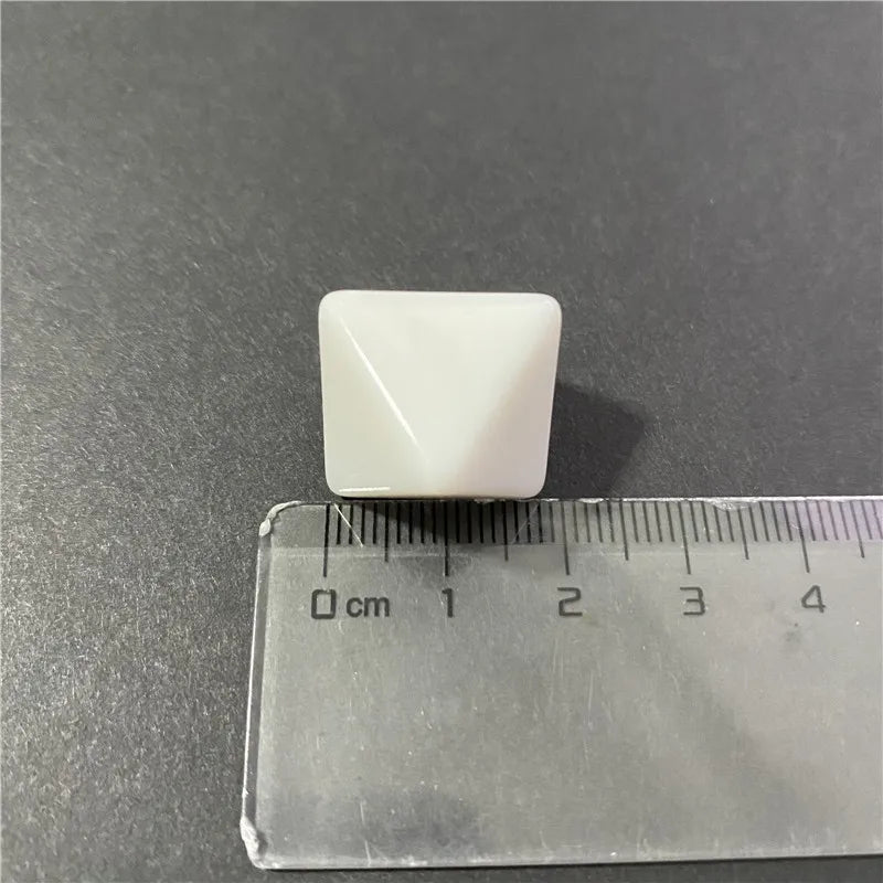 50Pcs D20 D12 D10 D8 D6 D4 Blank White Various Shapes Dice Teaching Props Board Game Accessories Mathematical Tools