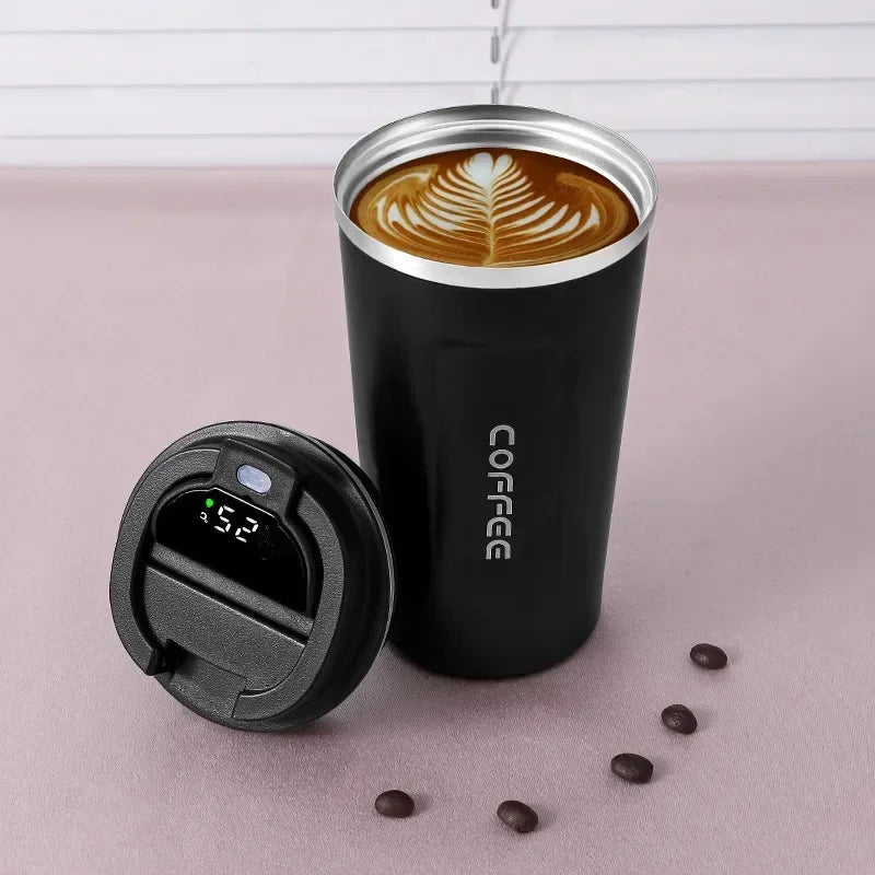 380/510ml Thermos Coffee Mug | Stainless Steel Insulated Tumbler with Temperature Display – tonyfinger store
