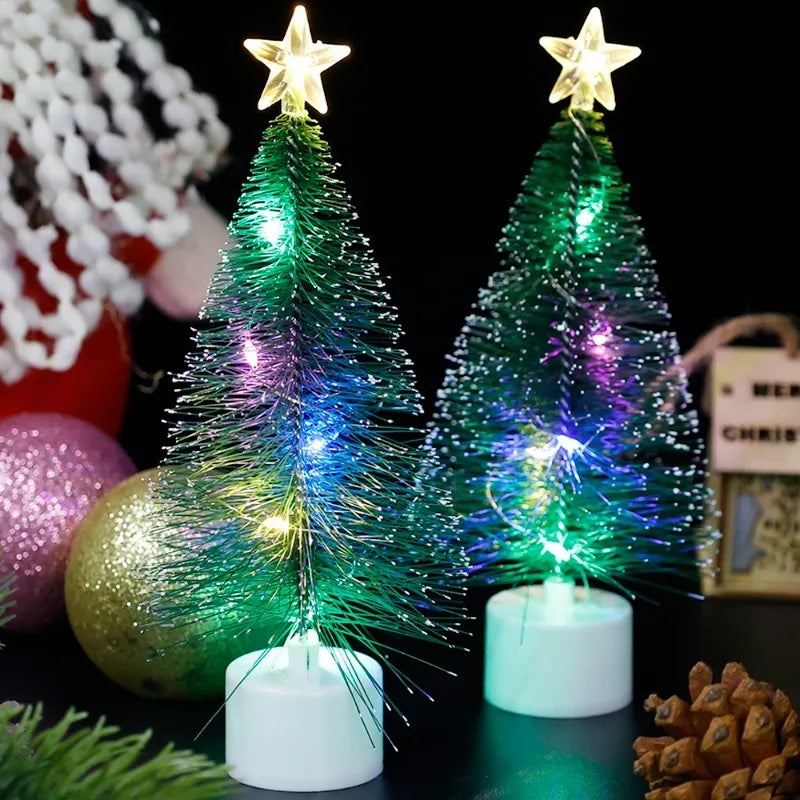 LED Mini Christmas Tree Lamp Glowing Pine Needles