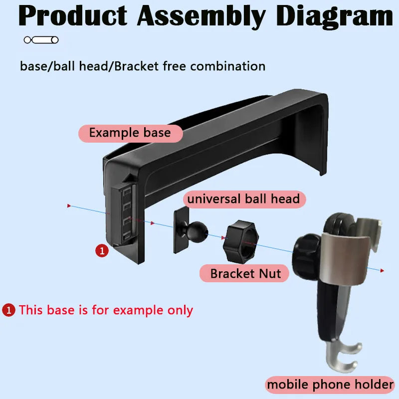 Toyota RAV4 XA50 2019-2022 Car Phone Holder | 360° Rotating GPS Mount