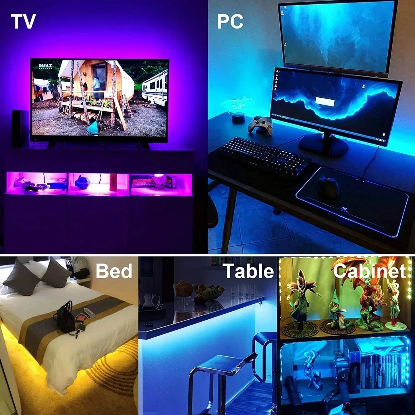 10m RGB LED Strip Light - USB