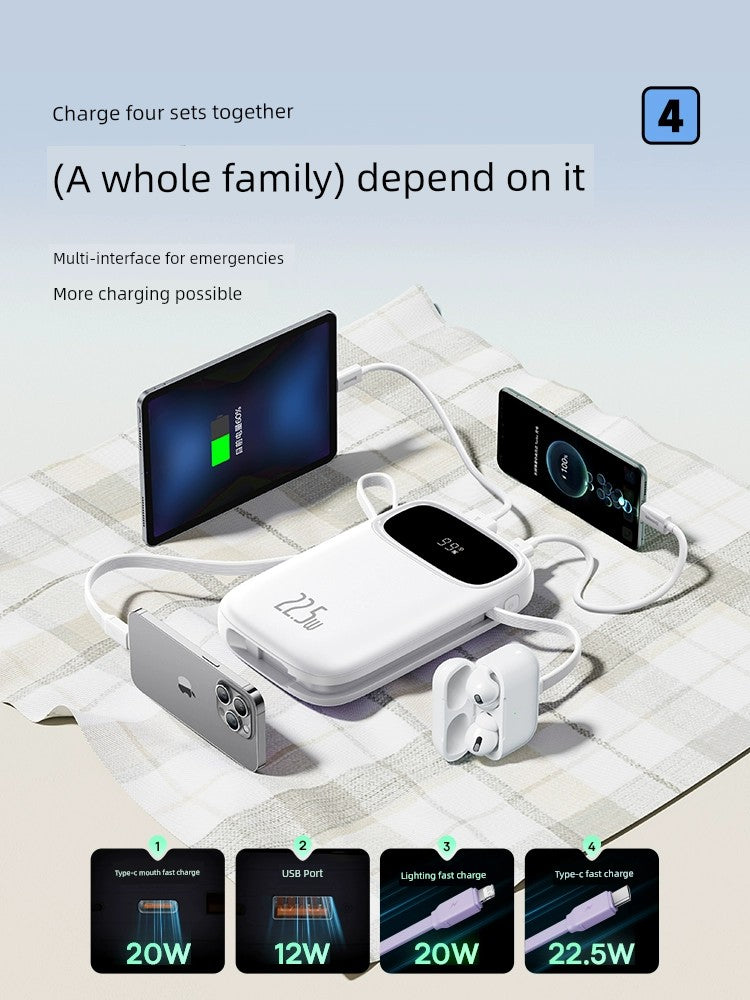 BASEUS 2024 Ultra-Thin 20000mAh Power Bank - Fast Charge, Portable, Apple 15 Compatible