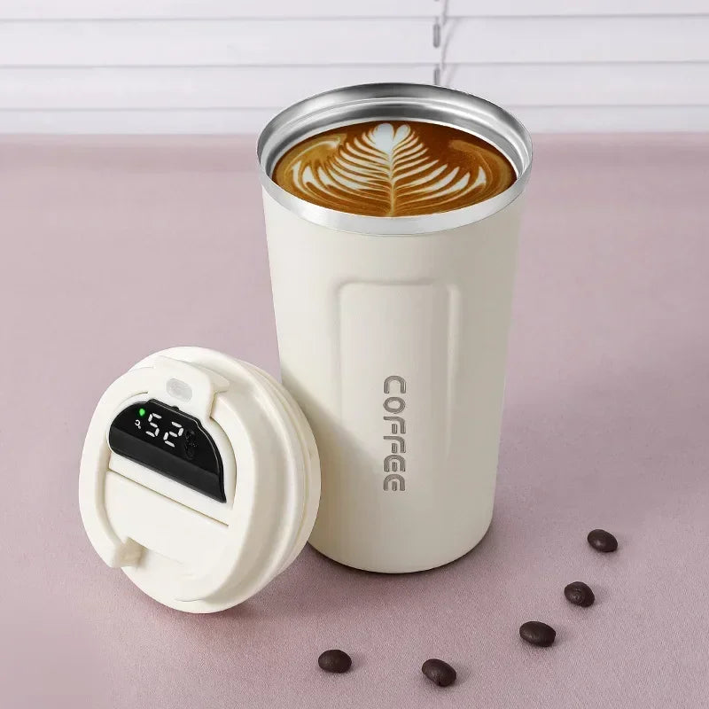 380/510ml Thermos Coffee Mug | Stainless Steel Insulated Tumbler with Temperature Display – tonyfinger store