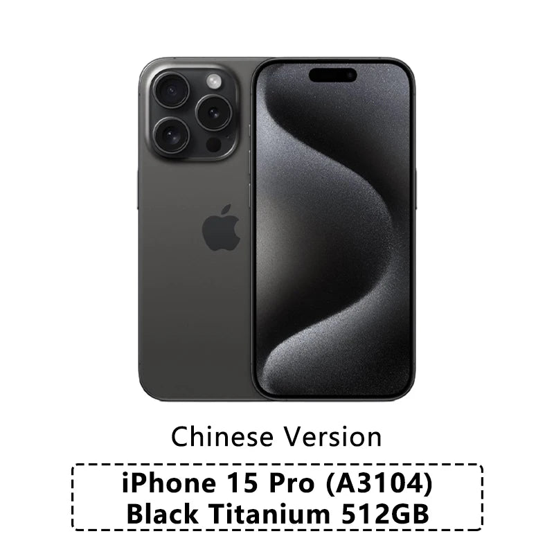 New Apple iPhone 15 Pro A3104 - 6.1" 120Hz Super Retina XDR, A17 Pro Chip, 48MP Triple Cameras, Dual SIM, iOS 17 | tonyfinger store
