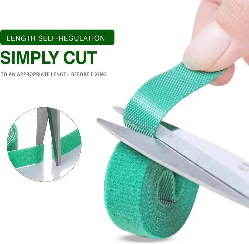 Adjustable Nylon Plant Ties - 2M Reusable Garden Fasteners