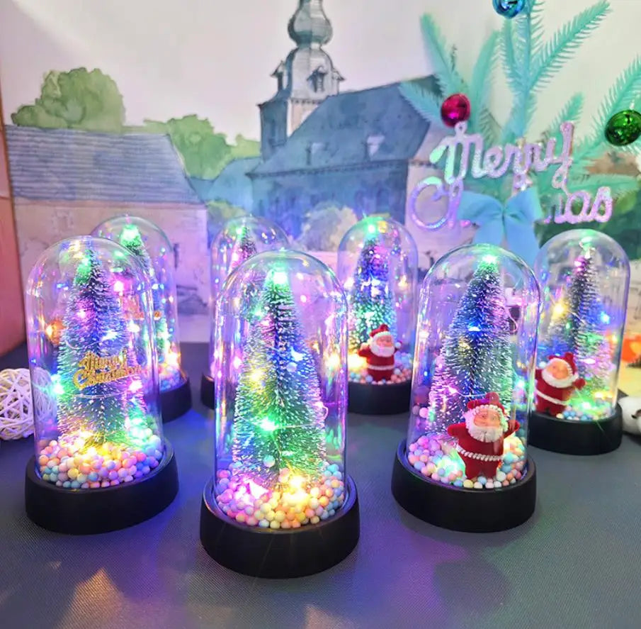 Artificial Mini Christmas Tree LED String Pine Sisal Trees
