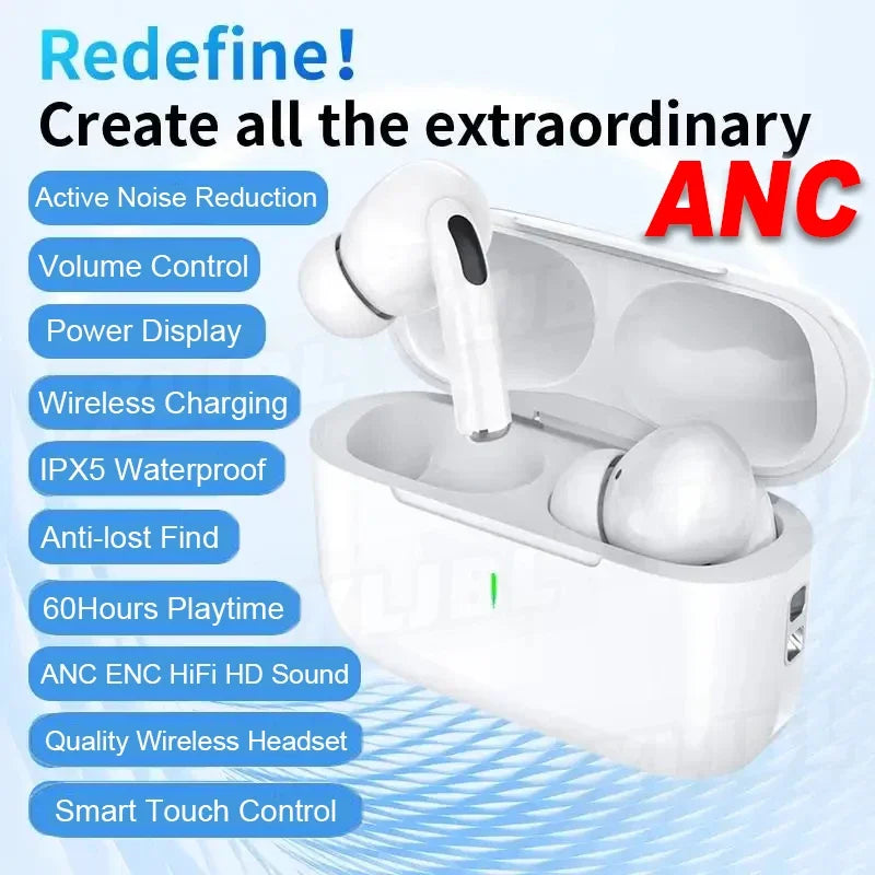 Air Pro 2 Bluetooth Earbuds: ANC, Sport, Gaming for Xiaomi