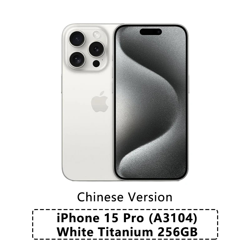 New Apple iPhone 15 Pro A3104 - 6.1" 120Hz Super Retina XDR, A17 Pro Chip, 48MP Triple Cameras, Dual SIM, iOS 17 | tonyfinger store