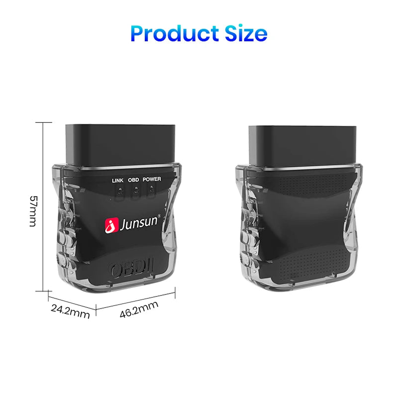 Mini ELM327 Bluetooth OBD2 Car Diagnostic Tool - Junsun DVD Compatible