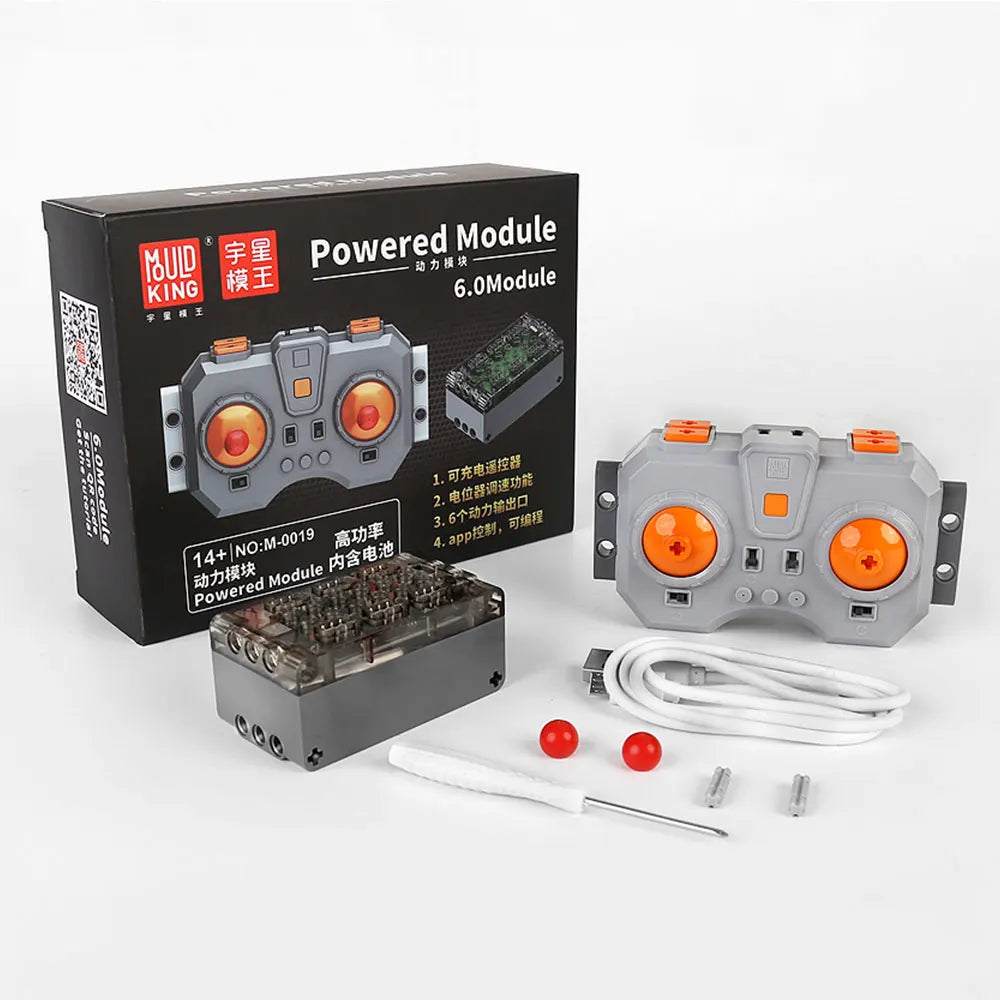 MOULD KING Motor and Battery Box Kit Technical Car 4.0 6.0 Fast Speed Charging Powered Module Building Blocks Bricks