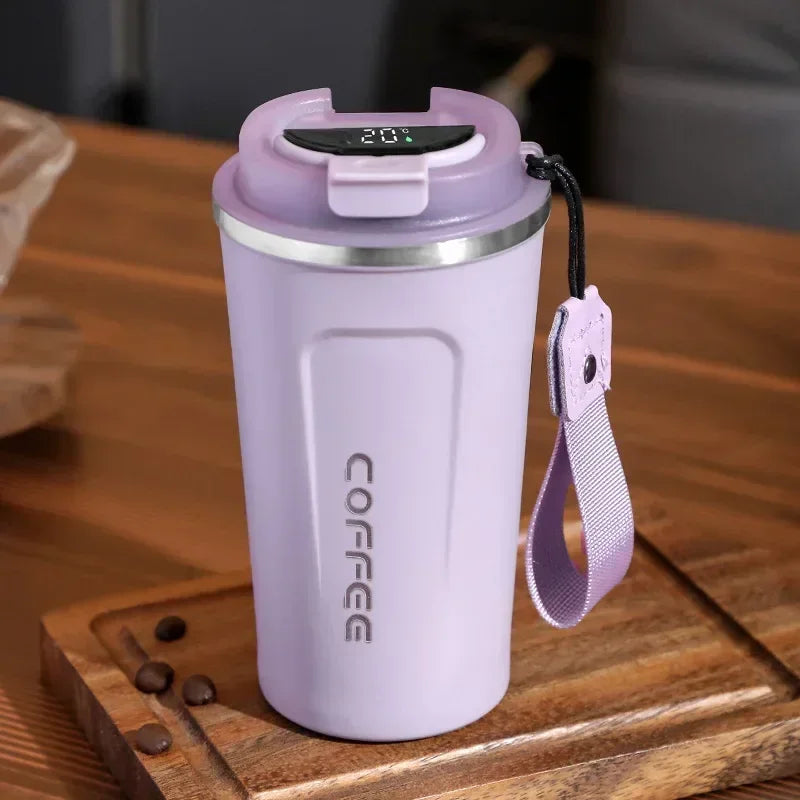 380/510ml Thermos Coffee Mug | Stainless Steel Insulated Tumbler with Temperature Display – tonyfinger store