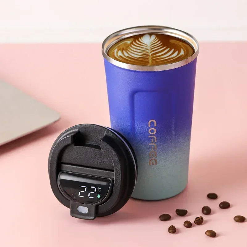 380/510ml Thermos Coffee Mug | Stainless Steel Insulated Tumbler with Temperature Display – tonyfinger store