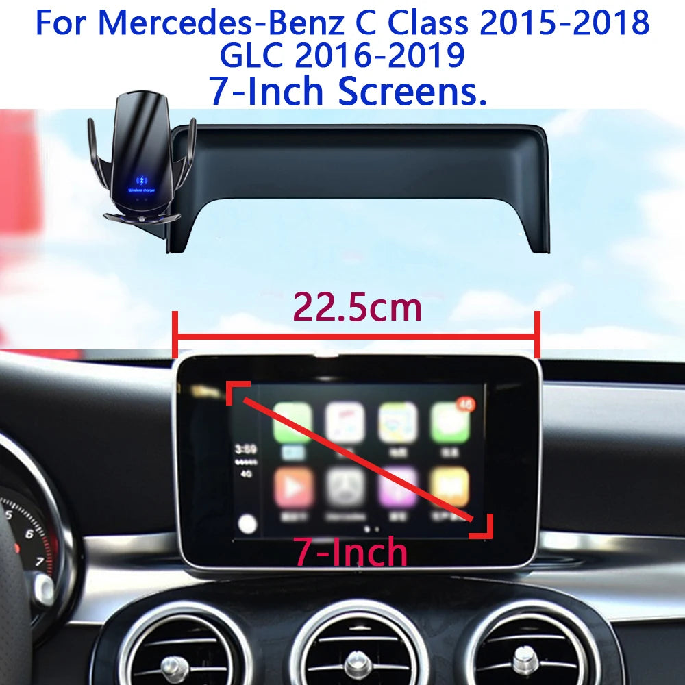 Mercedes-Benz C Class W205/GLC Car Phone Holder (2015-2019) - 7" Screen Mount
