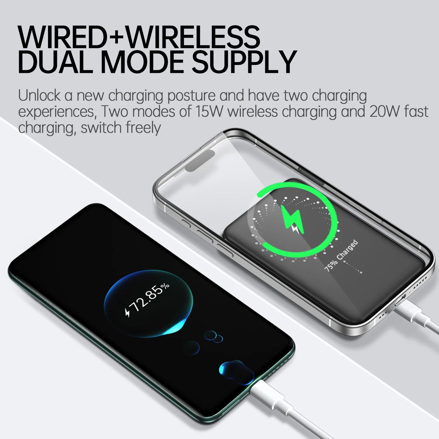 2024 New 20W Magnetic Power Bank | 10000mAh Wireless Charger | Fast Charging Backup Battery for iPhone 15/14/13/12Pro & Samsung | tonyfinger store