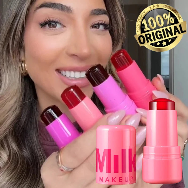 3-in-1 Milk Jelly Blush Stick | Moisturizing Cheek, Lip & Eye Makeup