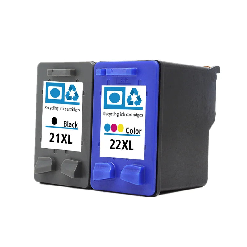 21 22 XL Ink Cartridge Replacement Compatible with HP 21 22 21XL 22XL - Black & Tri-Color | tonyfinger store