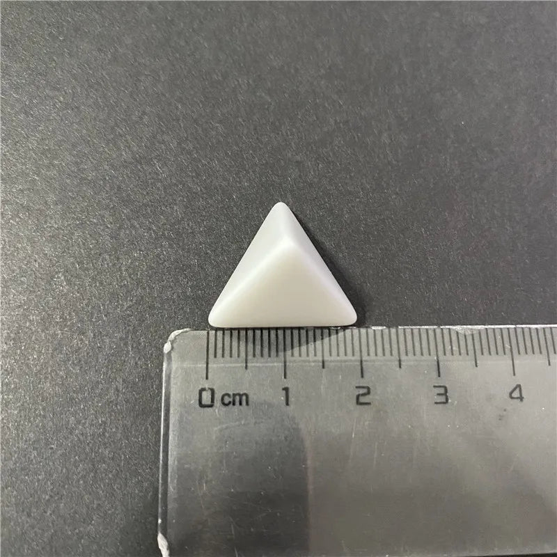 50Pcs D20 D12 D10 D8 D6 D4 Blank White Various Shapes Dice Teaching Props Board Game Accessories Mathematical Tools