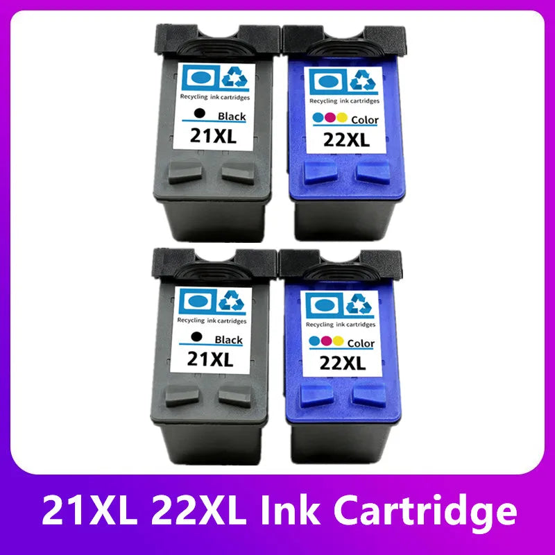 21 22 XL Ink Cartridge Replacement Compatible with HP 21 22 21XL 22XL - Black & Tri-Color | tonyfinger store