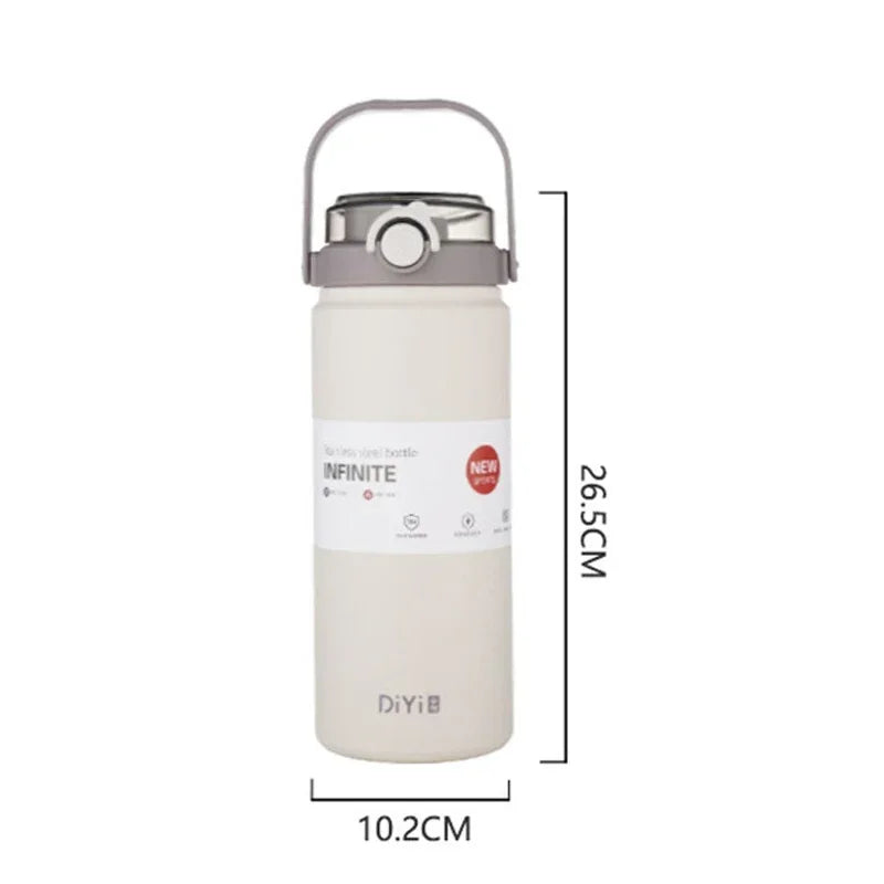 Insulated Stainless Steel Bottle: Hot & Cold Drinks, 1L/1.2L Capacity